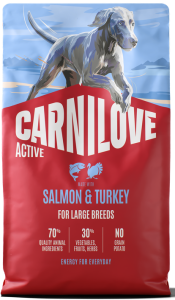 CARNILOVE Dog Active Adult Large Breeds Salmon Turkey 4kg
