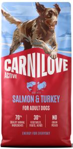 CARNILOVE Dog Active Adult Salmon Turkey 12kg