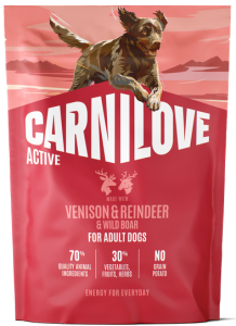 CARNILOVE Dog Active Adult Venison Reindeer 1,5kg