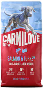 CARNILOVE Dog Active Junior Large Breeds Salmon Turkey 12kg