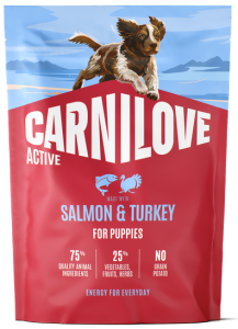 CARNILOVE Dog Active Puppy Salmon Turkey 1,5kg