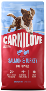 CARNILOVE Dog Active Puppy Salmon Turkey 12kg