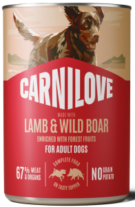 CARNILOVE Dog Lamb Wildboar 400g