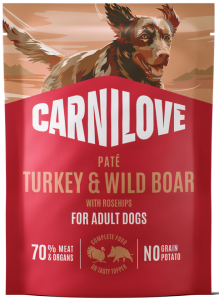 CARNILOVE Dog Pouch Turkey Wildboar 300g