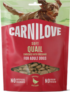 CARNILOVE Dog Snack Soft Quail 200g