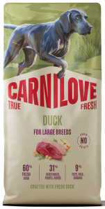 CARNILOVE Dog True Fresh Adult Large Breeds Duck 12kg