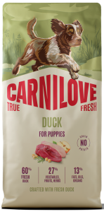 CARNILOVE Dog True Fresh Puppy Duck 12kg