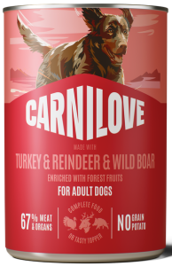 CARNILOVE Dog Turkey Reindeer Wildboar 400g