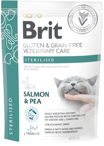 Brit Veterinary Cat GF Sterilised 400g