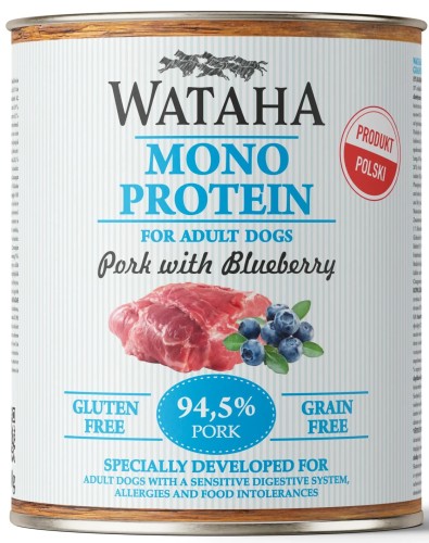 Wataha Mono Wieprzowina Borówka 800g
