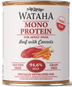Wataha Mono Wołowina Marchewka 800g