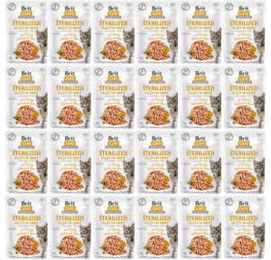 Brit Care Cat Pouch Gravy Sterilized Salmon Tuna 24x85g