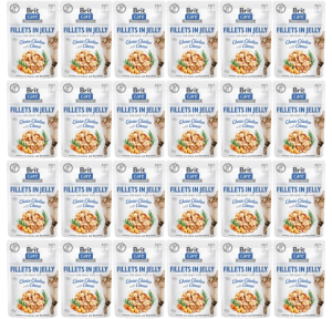Brit Care Cat Pouch Jelly Chicken Cheese 24x85g