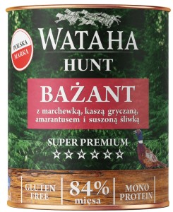 Wataha Hunt Adult Bażant Marchewka Kasza Gryczana 800g