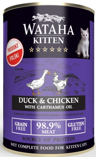 Wataha Kitten Kaczka Kurczak 400g