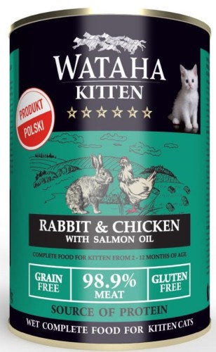 Wataha Kitten Królik Kurczak 400g