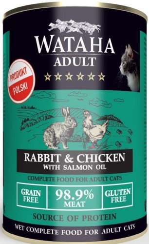 Wataha Kot Królik Kurczak 400g