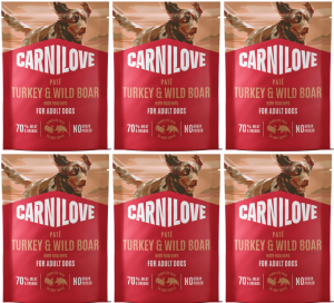 CARNILOVE Dog Pouch Turkey Wildboar 6x300g