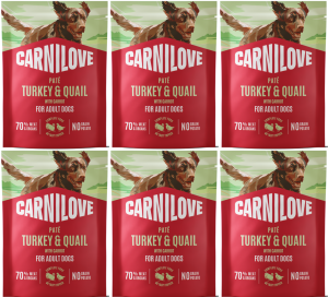 CARNILOVE Dog Pouch Turkey Quial 6x300g