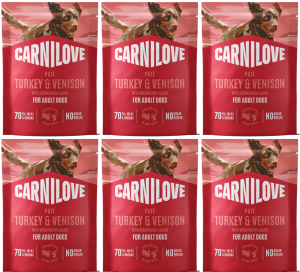 CARNILOVE Dog Pouch Turkey Venison 6x300g