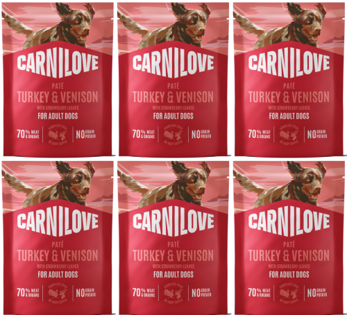 CARNILOVE Dog Pouch Turkey Venison 6x300g