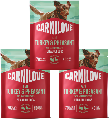 CARNILOVE Dog Pouch Turkey Pheasant 3x300g