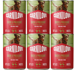 CARNILOVE Dog Duck Pheasant 6x400g