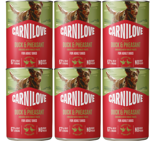 CARNILOVE Dog Duck Pheasant 6x400g