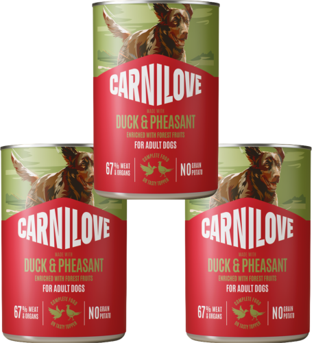 CARNILOVE Dog Duck Pheasant 3x400g
