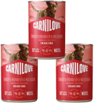 CARNILOVE Dog Turkey Reindeer Wildboar 3x400g