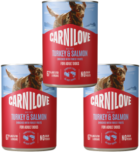CARNILOVE Dog Turkey Salmon 3x400g