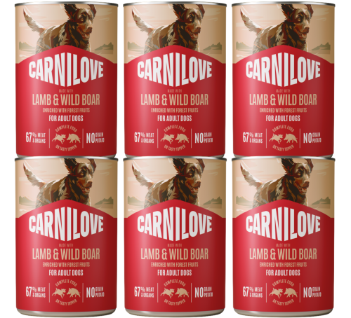 CARNILOVE Dog Lamb Wildboar 6x400g