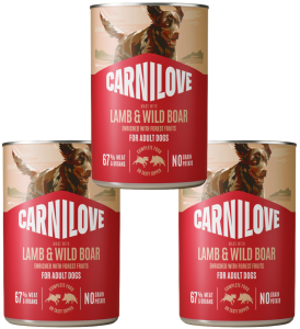 CARNILOVE Dog Lamb Wildboar 3x400g