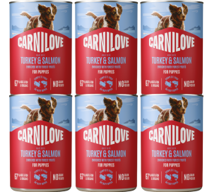 CARNILOVE Dog Puppy Turkey Salmon 6x400g