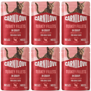 CARNILOVE Cat Pouch Gravy Turkey 6x85g