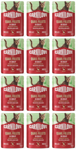 CARNILOVE Cat Pouch Gravy Quail Sterilised 12x85g