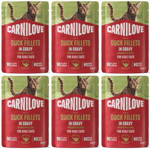 CARNILOVE Cat Pouch Gravy Duck 6x85g