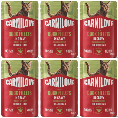 CARNILOVE Cat Pouch Gravy Duck 6x85g