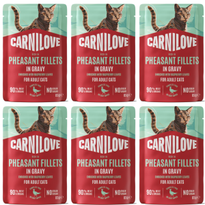 CARNILOVE Cat Pouch Gravy Pheasant 6x85g