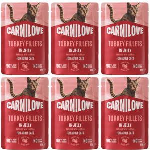 CARNILOVE Cat Pouch Jelly Turkey 6x85g