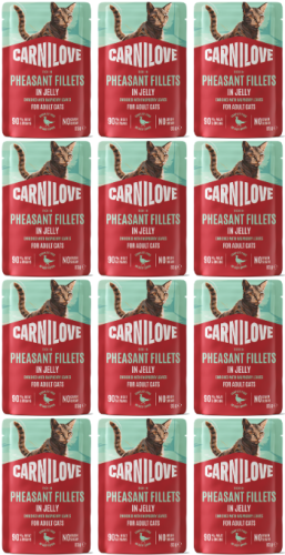 CARNILOVE Cat Pouch Jelly Pheasant 12x85g