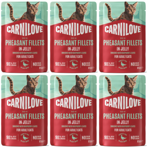 CARNILOVE Cat Pouch Jelly Pheasant 6x85g