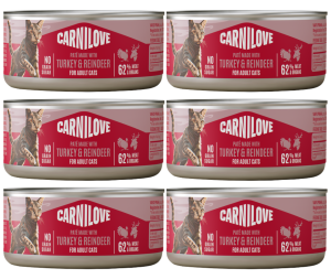 CARNILOVE Cat Turkey Reindeer 6x100g
