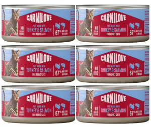CARNILOVE Cat Turkey Salmon 6x100g