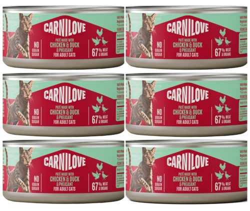 CARNILOVE Cat Chicken Duck Pheasant 6x100g