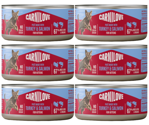 CARNILOVE Cat Kitten Turkey Salmon 6x100g