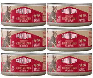 CARNILOVE Cat Chicken Lamb 6x100g