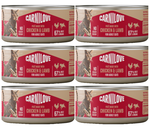 CARNILOVE Cat Chicken Lamb 6x100g