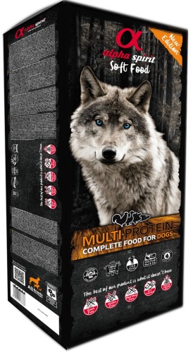 Alpha Spirit Pies Półmokra Multiprotein 9kg 45x200g