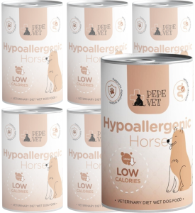 Paka Zwierzaka Mokra Vet Hypoallergenic Horse 6x400g